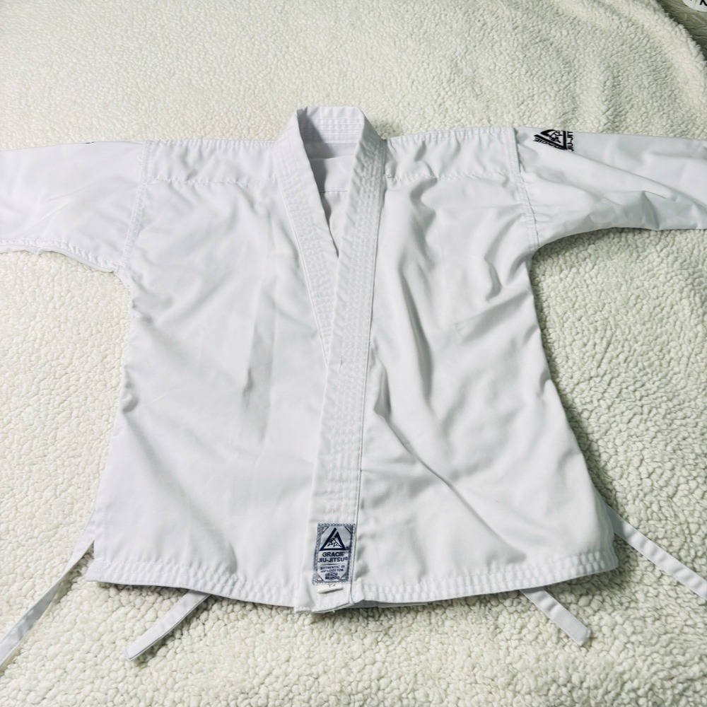 Gracie Jiu Jitsu Toddler 4 Kimono Top Authentic 100% Cotton Official GI 000/110